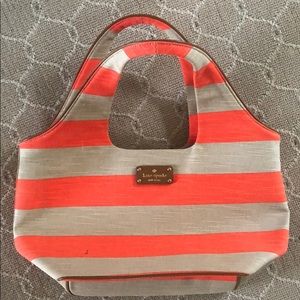Kate spade orange and beige purse